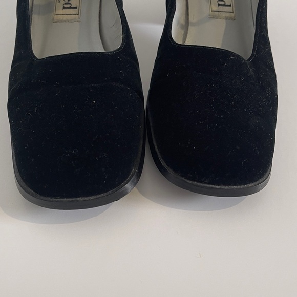 Unlisted Black Velvet Mary Jane Heels with Ankle Strap - Picture 4 of 7